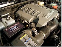 Fits easily under the hood out of site